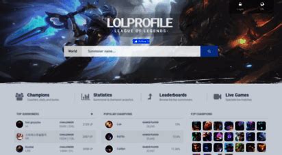lol match history|LoLProfile: League of Legends Summoner Search & Stats.
